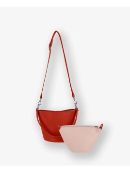 Les Ateliers Foures B118 - CUIR DE VACHETTE - ORANGE foures-milo-porté travers Sacs à mains