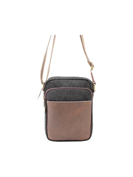 zede 85275 - COTON ET CUIR - NOIR sac zip haut petit chatelet Loisirs