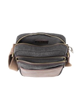 zede 85275 - COTON ET CUIR - NOIR sac zip haut petit chatelet Loisirs