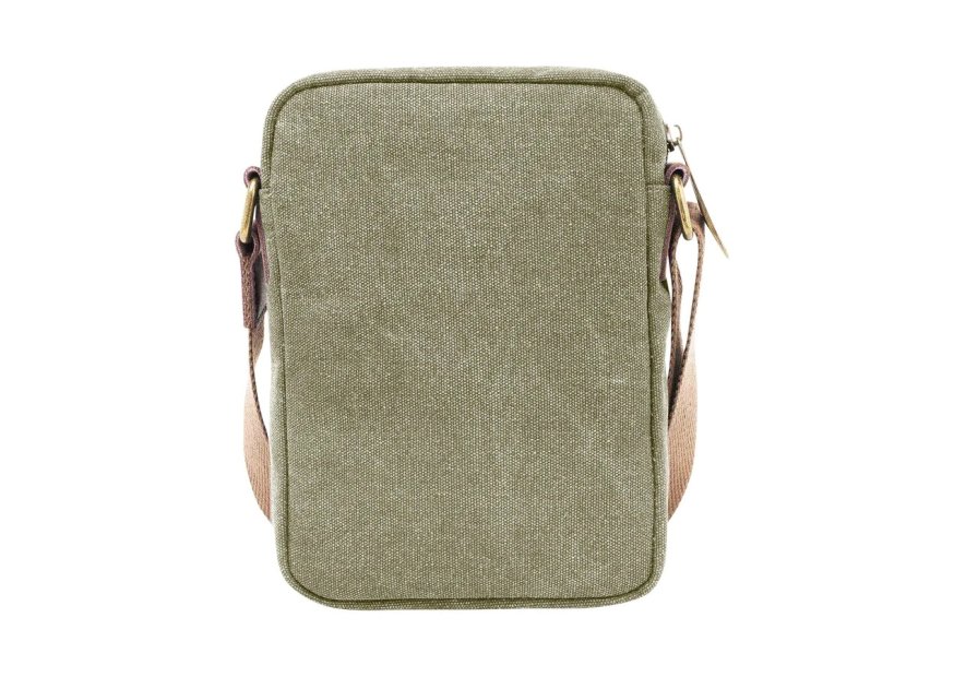 zede 85275 - COTON ET CUIR - OLIVE sac zip haut petit chatelet Loisirs