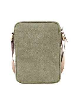 zede 85275 - COTON ET CUIR - OLIVE sac zip haut petit chatelet Loisirs