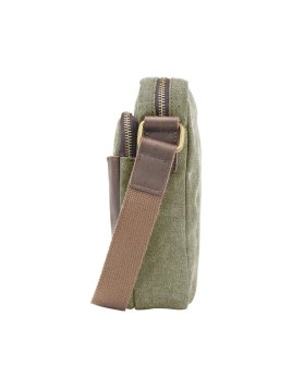 zede 85275 - COTON ET CUIR - OLIVE sac zip haut petit chatelet Loisirs