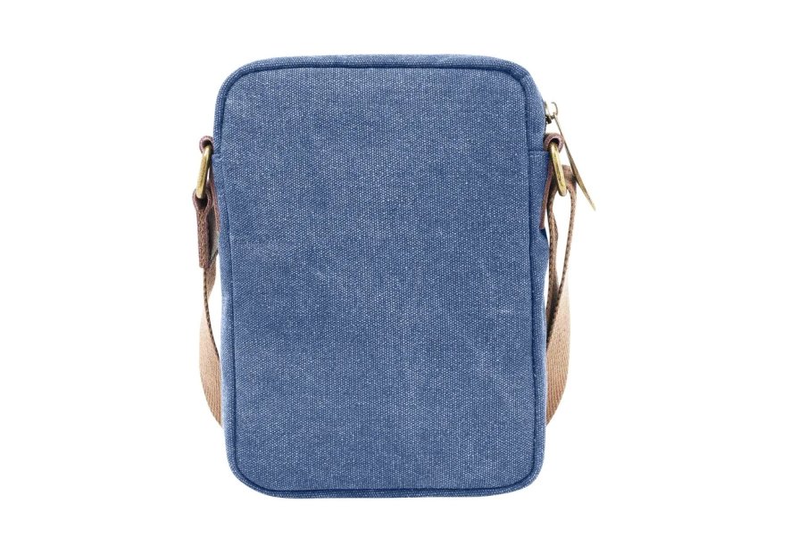 zede 85275 - COTON ET CUIR - BLEU JEA sac zip haut petit chatelet Loisirs