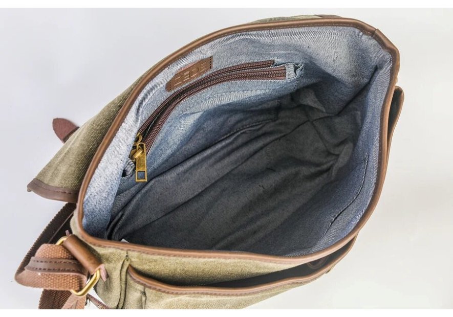 zede 8050-1 - COTON ET CUIR - NOIR sac gibecière saint germain Loisirs