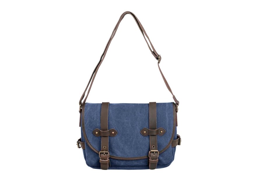 zede 8050-1 - COTON ET CUIR - BLEU JE sac gibecière saint germain Loisirs