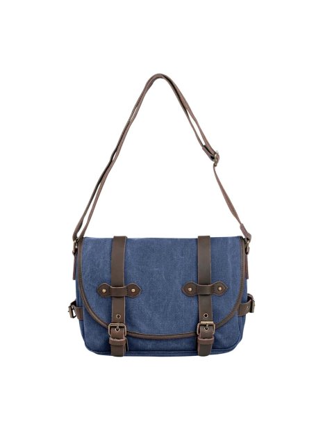 zede 8050-1 - COTON ET CUIR - BLEU JE sac gibecière saint germain loisirs