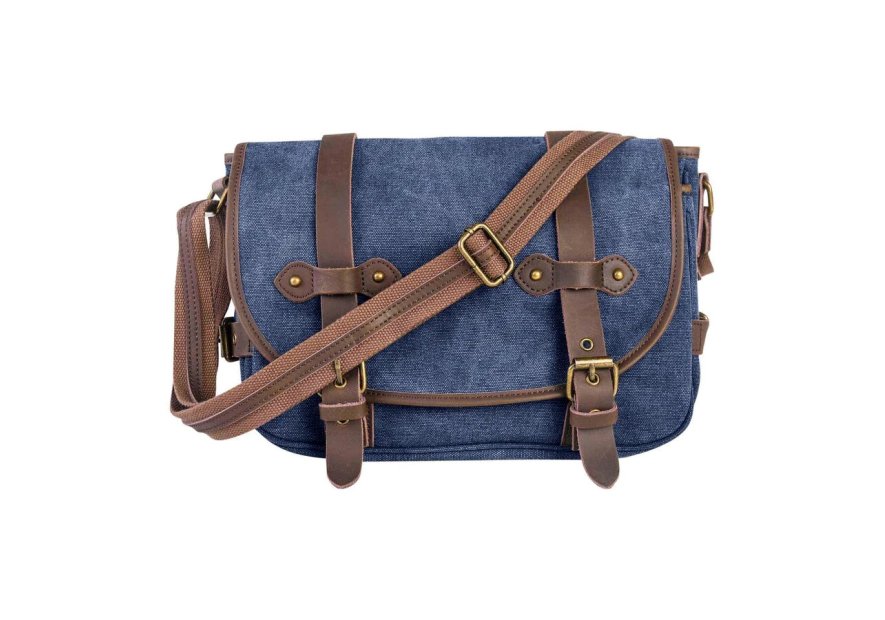 zede 8050-1 - COTON ET CUIR - BLEU JE sac gibecière saint germain Loisirs