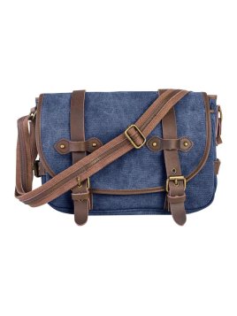 zede 8050-1 - COTON ET CUIR - BLEU JE sac gibecière saint germain Loisirs