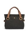 zede W2033P - COTON ET CUIR - NOIR sac porté main pont des arts loisirs