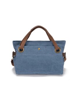 zede W2033M - COTON ET CUIR - BLEU JE sac porté main pont des arts m Loisirs