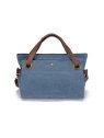 zede W2033M - COTON ET CUIR - BLEU JE sac porté main pont des arts m loisirs