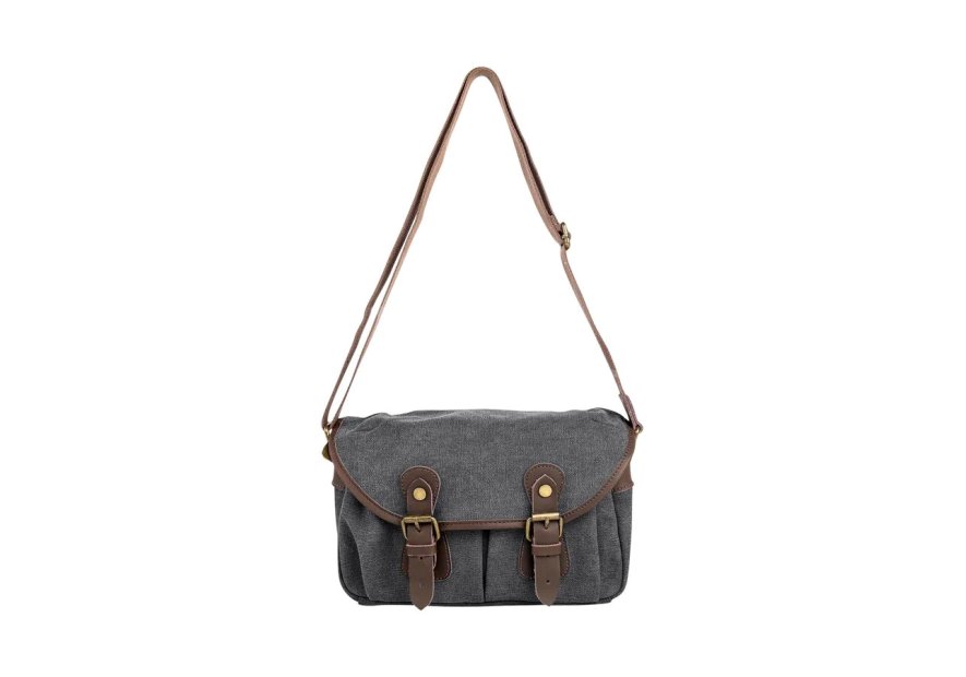 zede ZG001 - COTON ET CUIR - NOIR sac gibecière vavin Loisirs