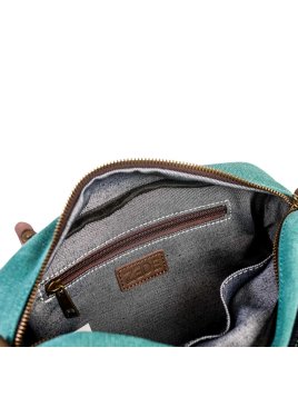 zede ZG001 - COTON ET CUIR - NOIR sac gibecière vavin Loisirs