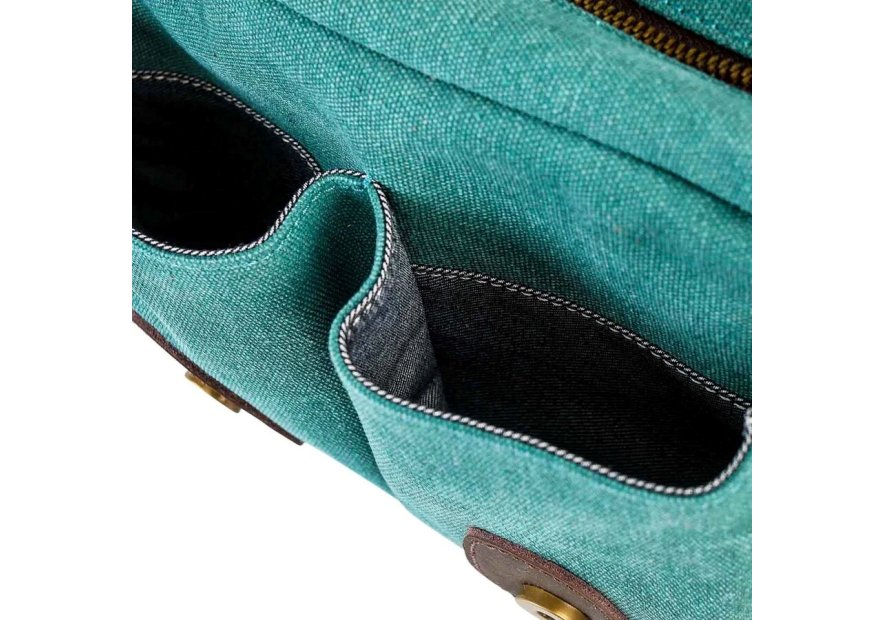 zede ZG001 - COTON ET CUIR - CORAIL sac gibecière vavin Loisirs