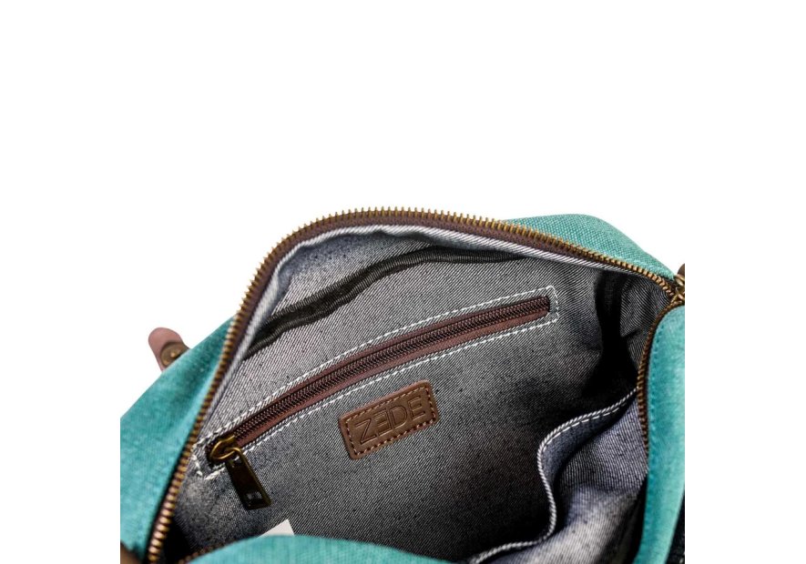 zede ZG001 - COTON ET CUIR - CORAIL sac gibecière vavin Loisirs