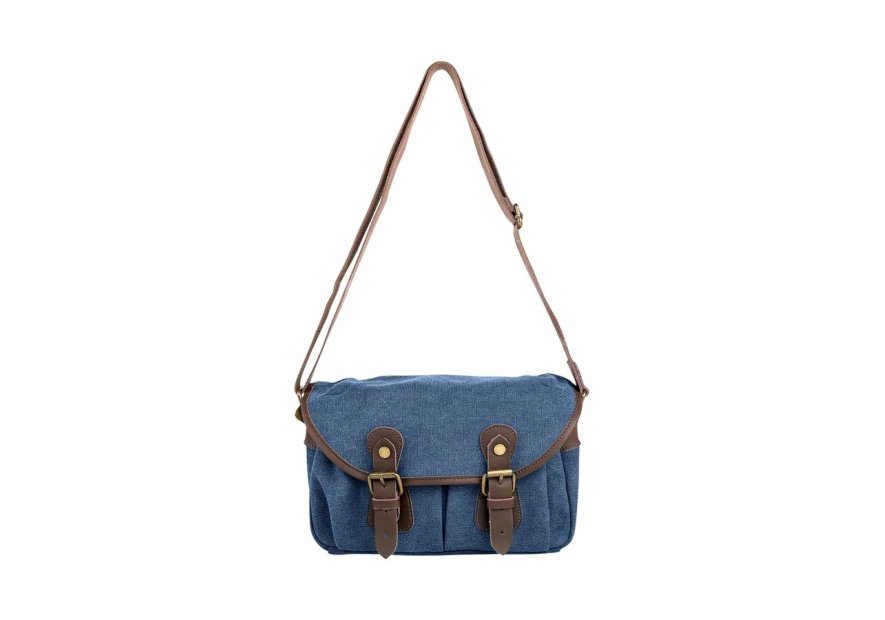 zede ZG001 - COTON ET CUIR - BLEU JEA sac gibecière vavin Loisirs