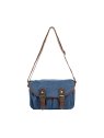 zede ZG001 - COTON ET CUIR - BLEU JEA sac gibecière vavin loisirs