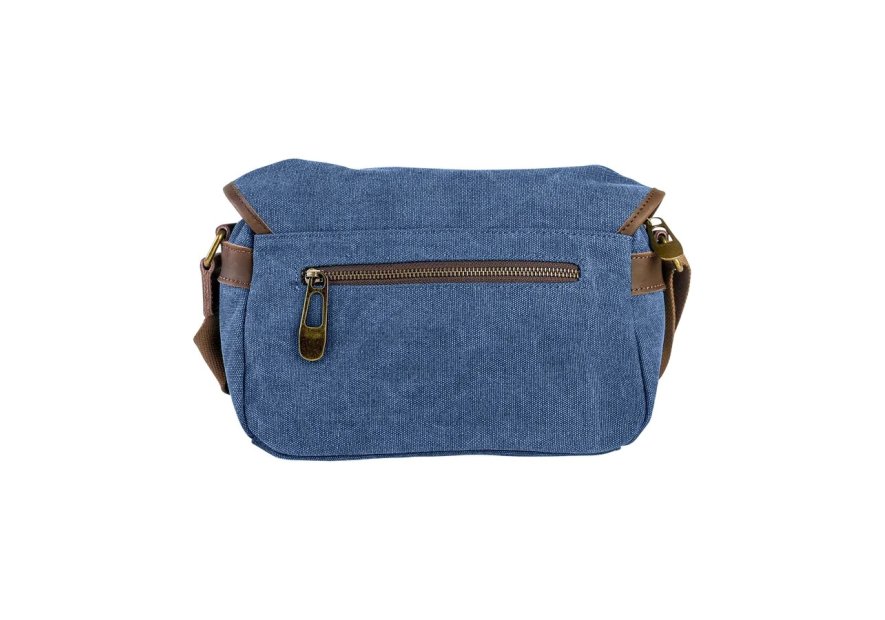 zede ZG001 - COTON ET CUIR - BLEU JEA sac gibecière vavin Loisirs