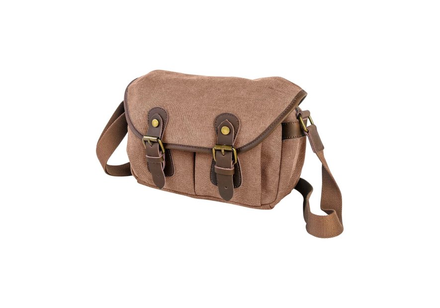 zede ZG001 - COTON ET CUIR - CAMEL sac gibecière vavin Loisirs