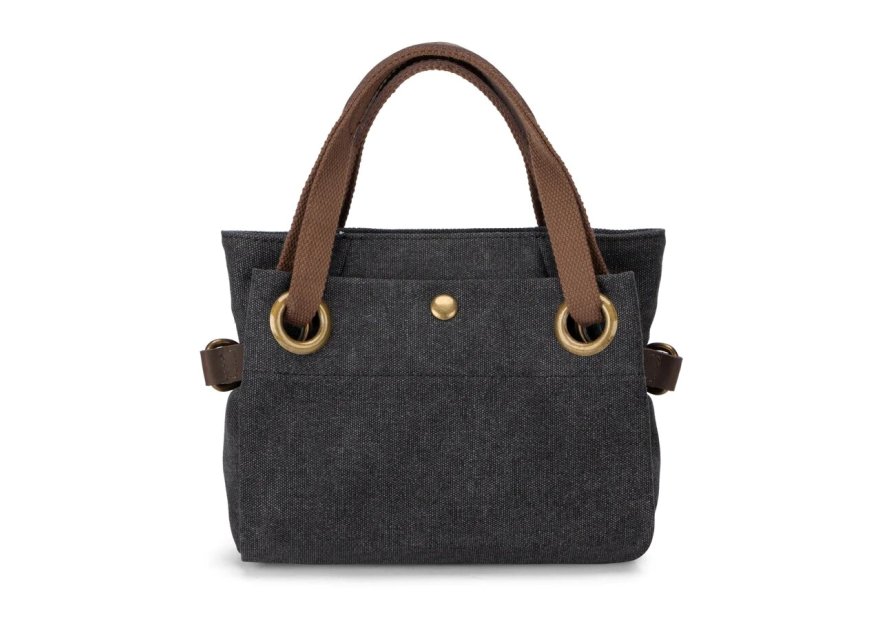 zede W2033XS - COTON ET CUIR - NOIR sac porté main pont des arts xs Loisirs