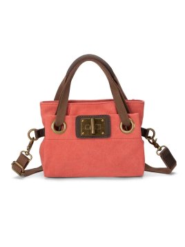 zede W2033XS - COTON ET CUIR - CORAIL sac porté main pont des arts xs Loisirs
