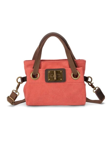 zede W2033XS - COTON ET CUIR - CORAIL sac porté main pont des arts xs Loisirs