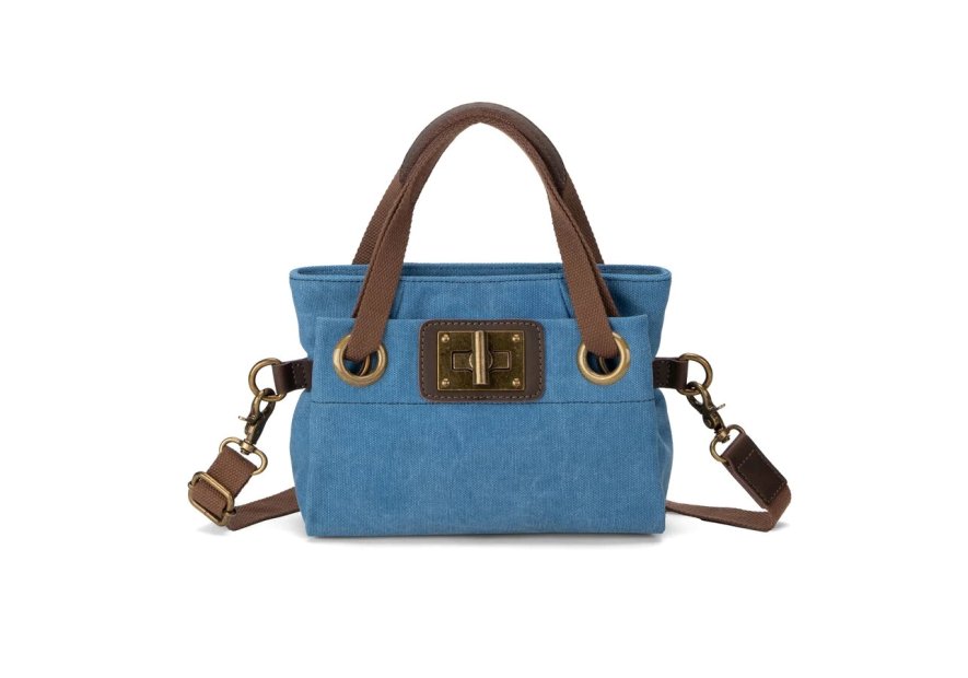 zede W2033XS - COTON ET CUIR - BLEU J sac porté main pont des arts xs Loisirs