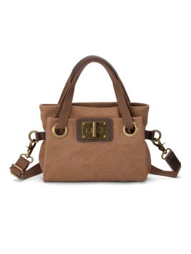 zede W2033XS - COTON ET CUIR - CAMEL sac porté main pont des arts xs Loisirs