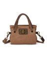 zede W2033XS - COTON ET CUIR - CAMEL sac porté main pont des arts xs loisirs