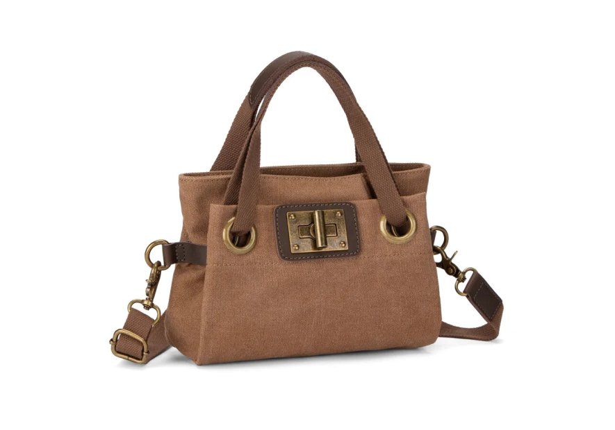 zede W2033XS - COTON ET CUIR - CAMEL sac porté main pont des arts xs Loisirs