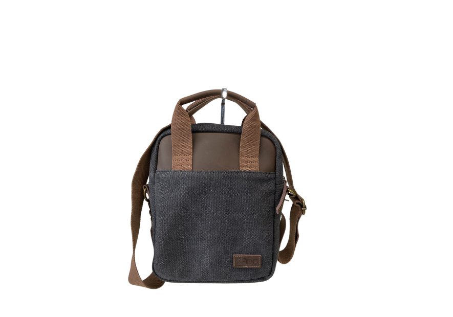 zede ZG049 - COTON ET CUIR - NOIR sac porté main s mixte Loisirs