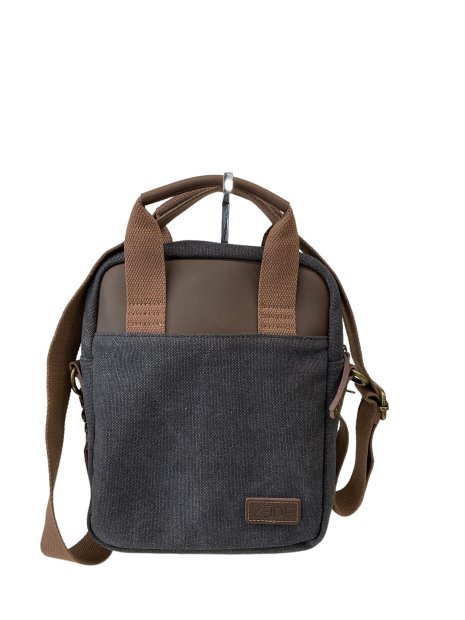 zede ZG049 - COTON ET CUIR - NOIR sac porté main s mixte loisirs