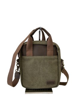 zede ZG049 - COTON ET CUIR - OLIVE sac porté main s mixte Loisirs