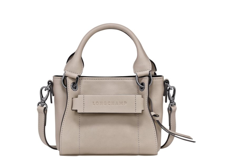 Longchamp 10254/HCV - CUIR DE VEAU - ARGIL sac à main xs 3d Sacs à mains