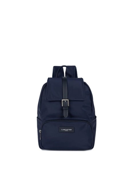 Lancaster 510-84 - NYLON/CUIR - BLEU FONCÉ sac à dos rabat basic vita sacs-a-mains