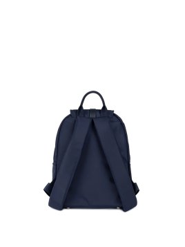 Lancaster 510-84 - NYLON/CUIR - BLEU FONCÉ sac à dos rabat basic vita Sacs à mains