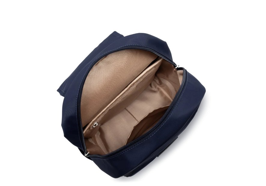 Lancaster 510-84 - NYLON/CUIR - BLEU FONCÉ sac à dos rabat basic vita Sacs à mains