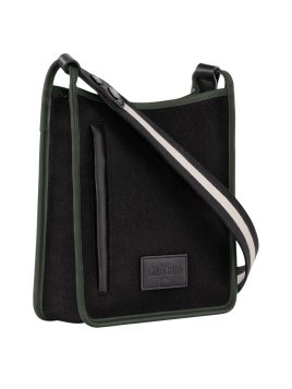 Longchamp 10275HFN - LAINE /CUIR - NOIR sac trotteur le foulonné teddy Sacs à mains