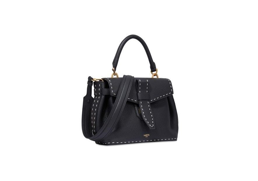 Lancel A13169 - CUIR DE VACHETTE - NOIR sac porté main sellier charlie de lancel Sacs à mains