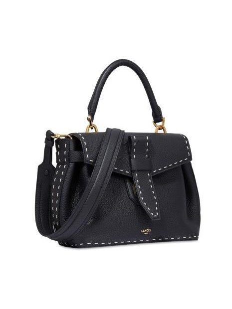 Lancel A13169 - CUIR DE VACHETTE - NOIR sac porté main sellier charlie de lancel sacs-a-mains