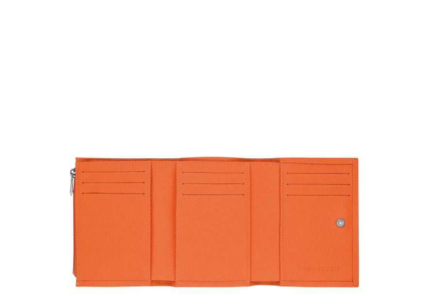 Longchamp 30021HFP - CUIR DE VACHETTE - OR portefeuille compact longchamp roseau pmpb