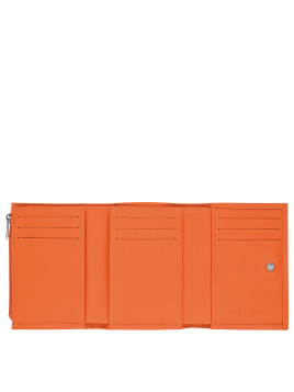 Longchamp 30021HFP - CUIR DE VACHETTE - OR portefeuille compact longchamp roseau pmpb