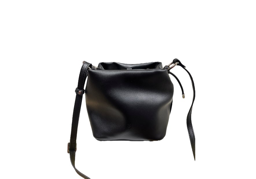 MIA & JOY MJ2112 - CROUTE DE CUIR - NOIR mini seau kendall Sacs à mains