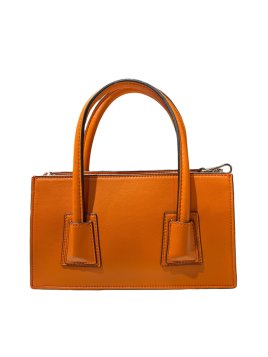 MIA & JOY MJ2114 - CROUTE DE CUIR - ORANGE mini sac porte main kendall Sacs à mains