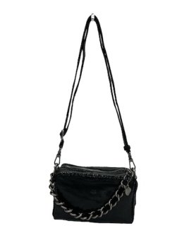 Mila Louise MAMA BB - CUIR DE VACHETTE - NOI sac zip chainette bandoulière mama bb Sacs à mains