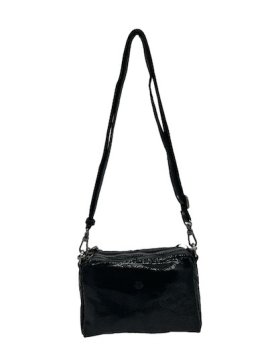 Mila Louise MAMA BB - CUIR DE VACHETTE - NOI sac zip chainette bandoulière mama bb Sacs à mains