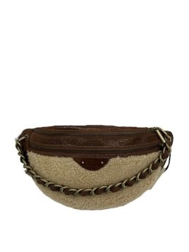 Mila Louise PETRA TVX - LAINE/CUIR - NUDE CO banane m shearling Sacs à mains