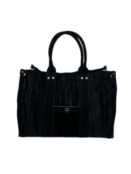 Mila Louise PRUDENCE VFR - TOILE/CUIR - NOIR sac cabas a4 prudence shopping