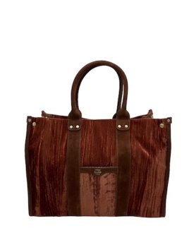 Mila Louise PRUDENCE VFR - TOILE/CUIR - COGN sac cabas a4 prudence shopping