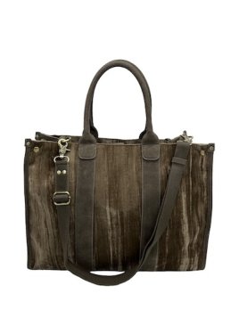 Mila Louise PRUDENCE VFR - TOILE/CUIR - TAUP sac cabas a4 prudence shopping